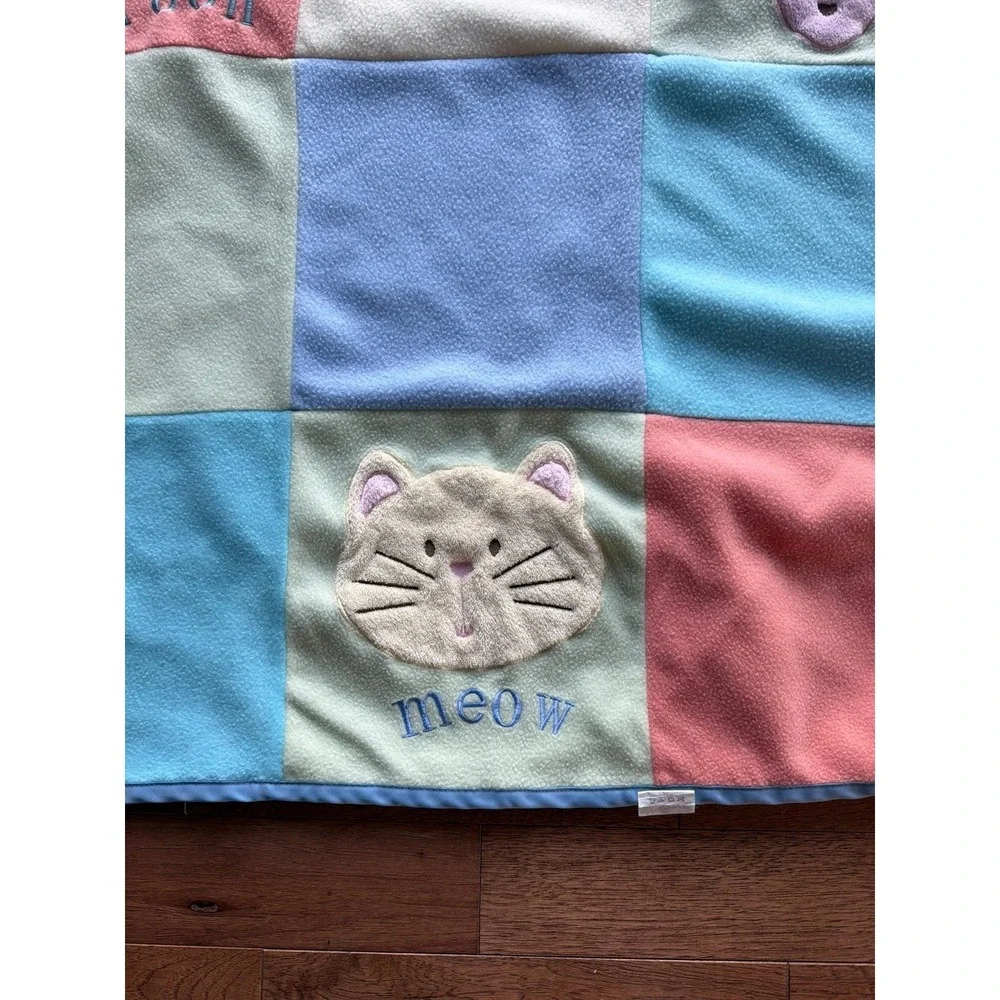 NoJo Playful Pals 3D plush Playmat Blanket large 40 x 50